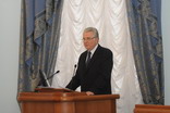 Speech by the Chairman of the Legislative Assembly of the Omsk Region Vladimir Varnavsky at the first session of the regional parliament of the 5th convocation, held on December 20, 2011