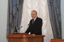 Speech by Chairman of the Legislative Assembly Vladimir Varnavsky at a meeting of the regional parliament on July 17, 2014